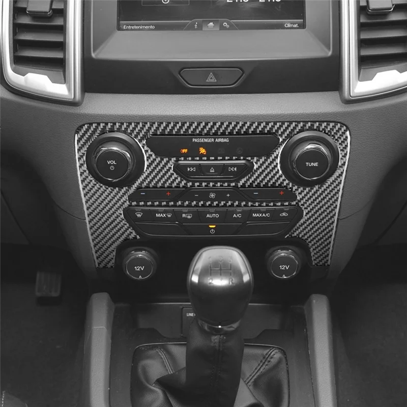 

For Ford Ranger 2019-2022 Center Control Air Control Panel Cover Car Decoration Sticker