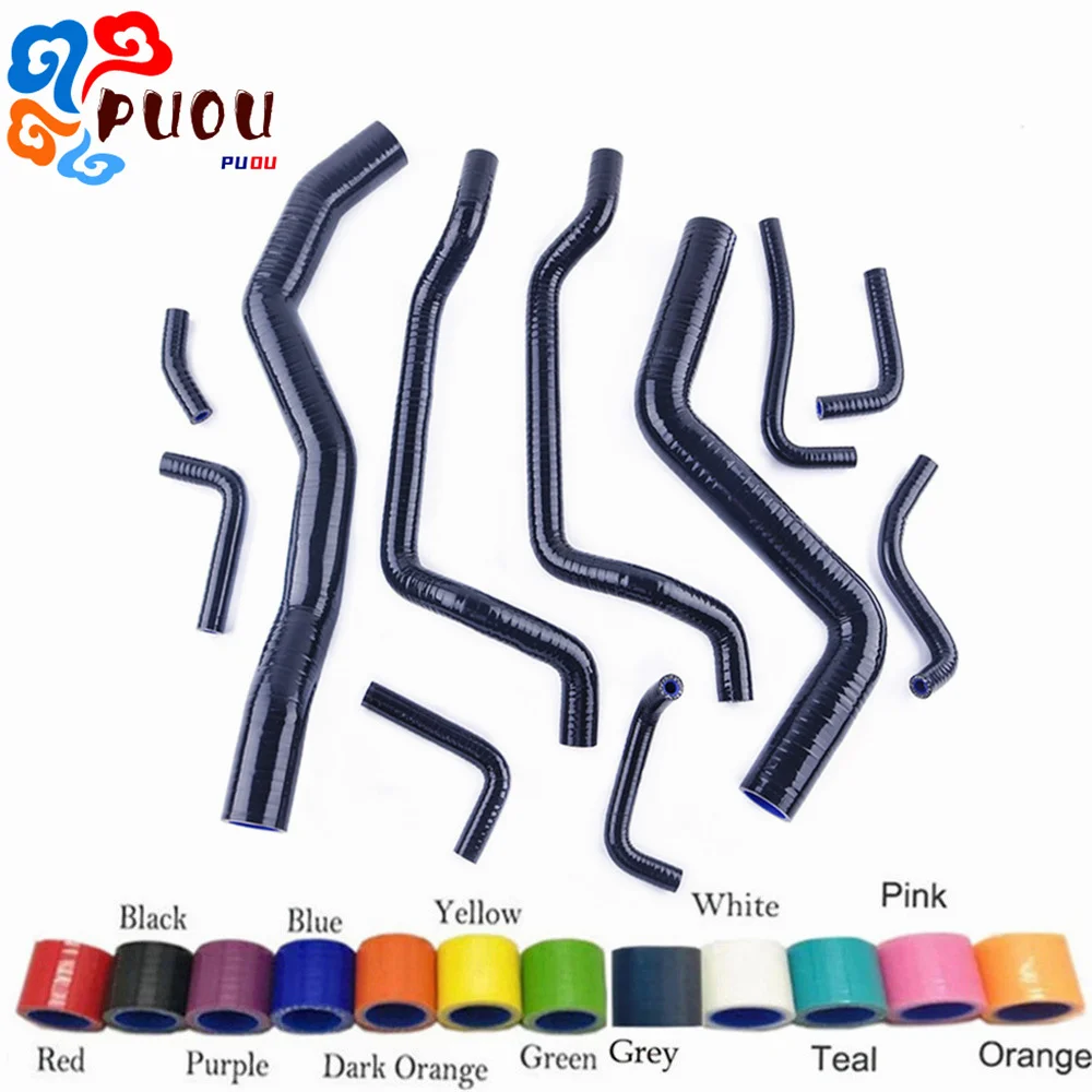 

Fit Mitsubishi Eclipse GST/GSX/Spyder 4G63 95-99 Radiator & Heater Hoses Silicone Pipe Kit