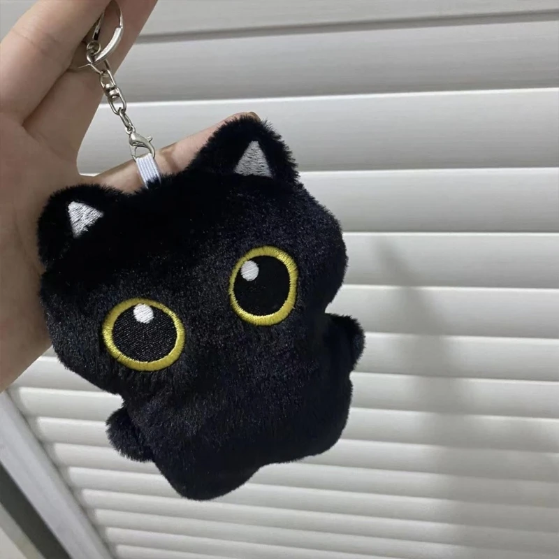 Sweet Kitten Toy Black Kitten Kindergarten Gift Giveaway Teacher Student Award For Boys Girls Wallet Bag Accessories Wholesale