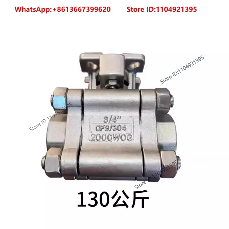 High pressure three piece high platform Q11F-64P ball valve with 100 pressure threaded high pressure welded ball valve