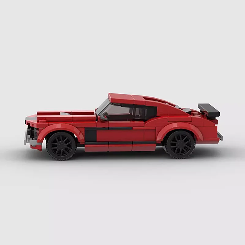 The Ford Mustang 302 Block Car compatible with LEGO Children's building blocks Racing sports car can be used for decoration or h