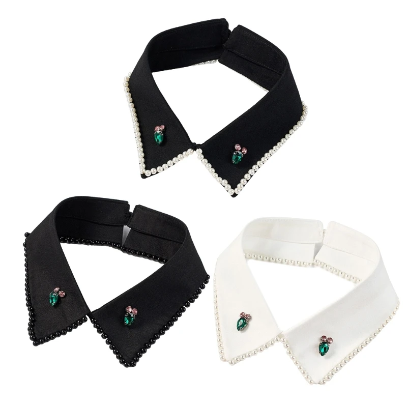 N58F Luxury Detachable Neckpiece For Dresses Blouses Lightweight Breathable Design