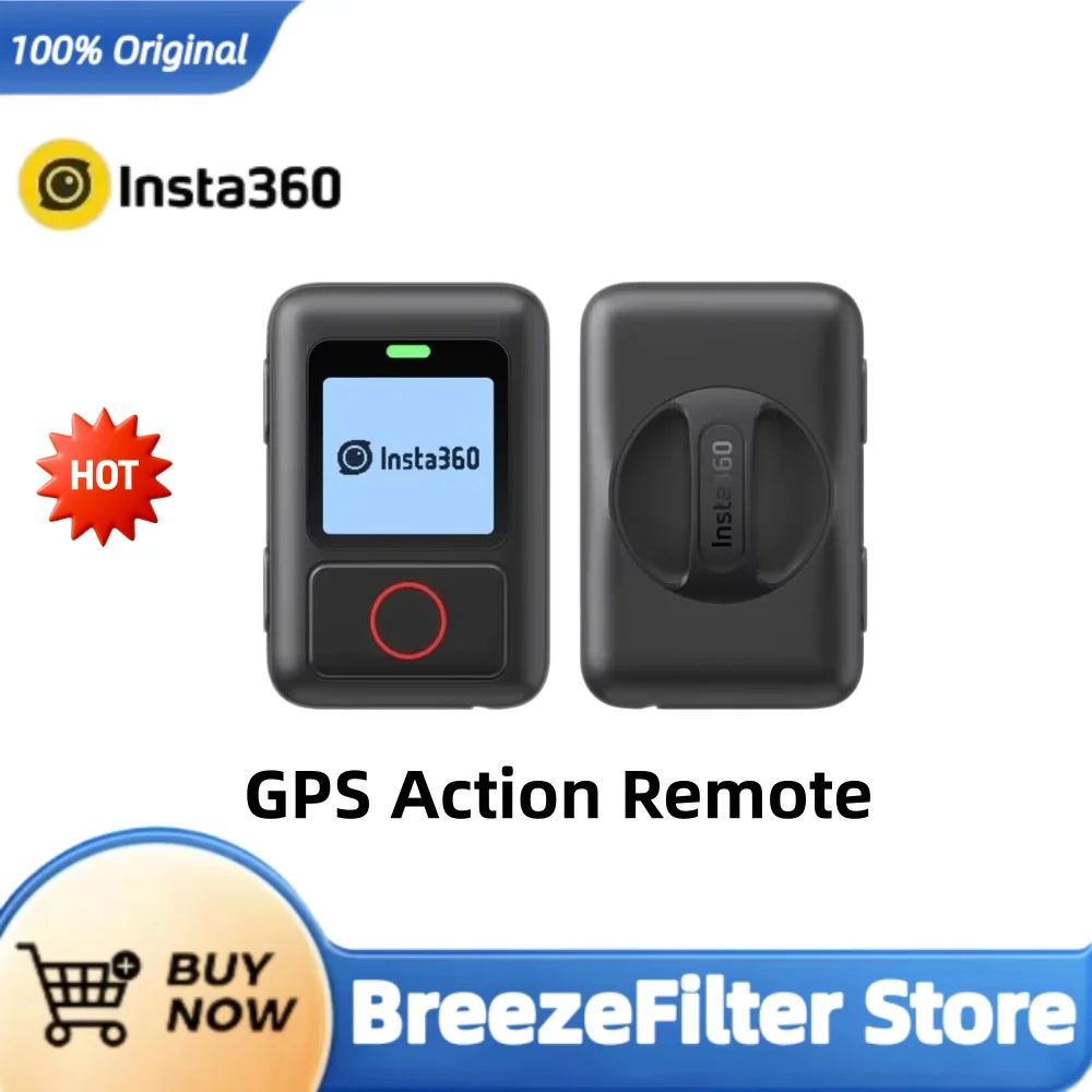Insta360 GPS Action Remote For Insta360 X5 Ace PrO 2 X4 Air X4 GO 3S X3 GO3 ONE X2 ONE RS Bluetooth 5.0 5m (16.4ft)Action Remote - view 4
