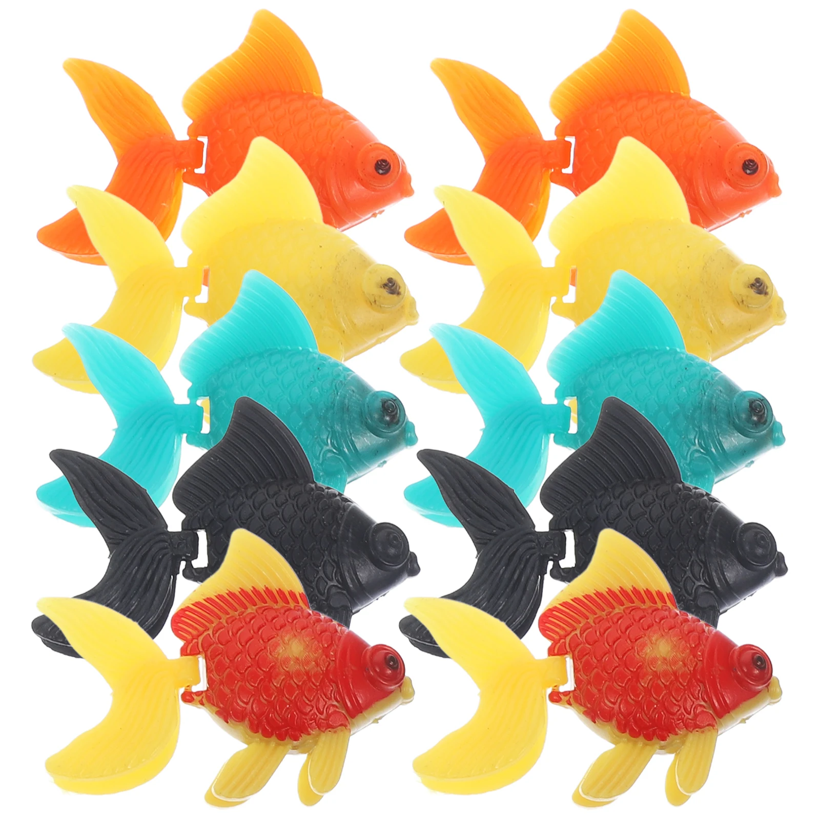 

10pcs Artificial Floating Fish Decoration Durable Plastic Lifelike Aquarium Tank Fake Fish Tropical Pet Supplies