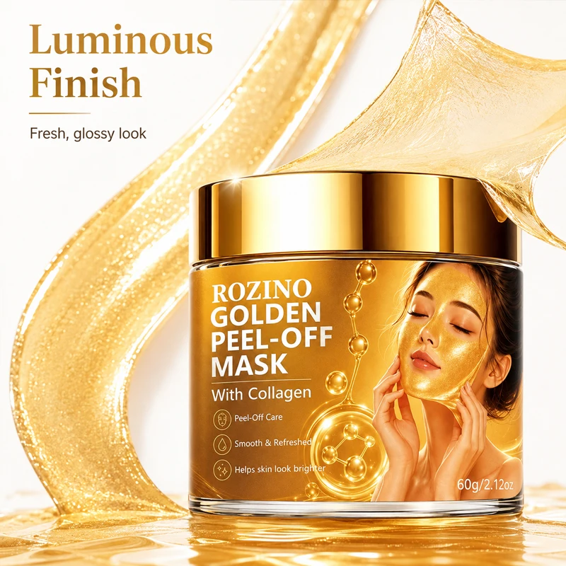 Rozino 24K Gold Peel-Off Mask  - Luxury Gold Skincare review and price