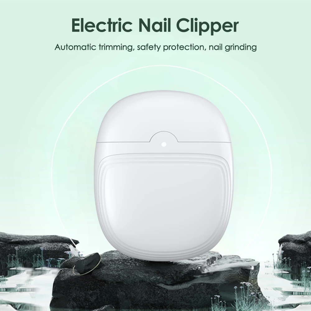 Electric Nail Scissor Rechargeable Mini Nail Clippers for Kids and Adult Automatic Nail Trimmer Manicure Grinding Polishing Nail