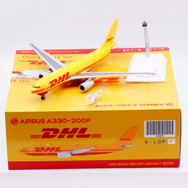 

XX20114 Alloy Collectible Plane Gift JC Wings 1:200 DHL (Air Hong Kong) Airbus A330-200 Diecast Aircraft Jet Model B-LDP