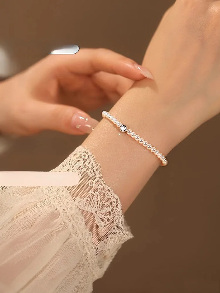 natural-freshwater-pearl-bracelet-aurora-bubble-zirconia-hand-chain-silver-embedded-round-shape-chinese-mainland-origin-jewelry