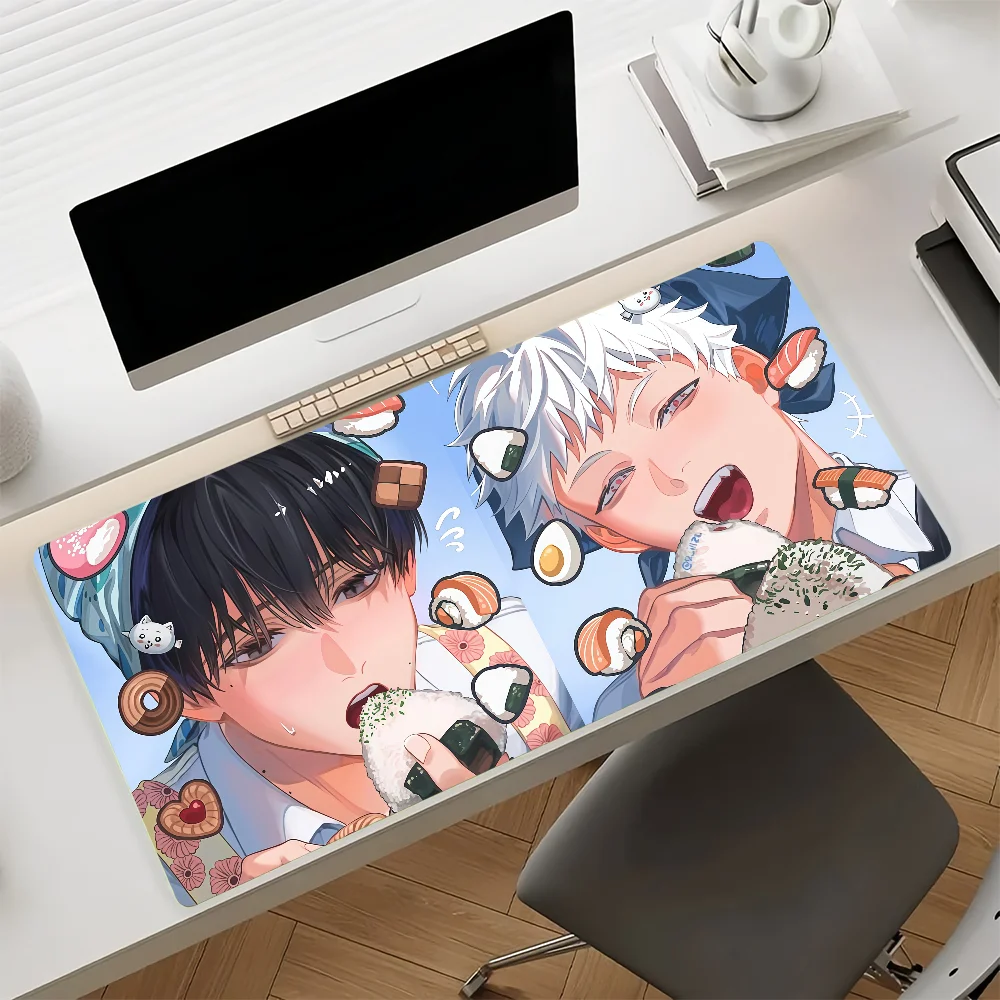 The S-summer H-Hikaru Died Anime Mouse Pad Anti Slip Rubber Edge Locked Thickened Laptop Gaming Desk Mat