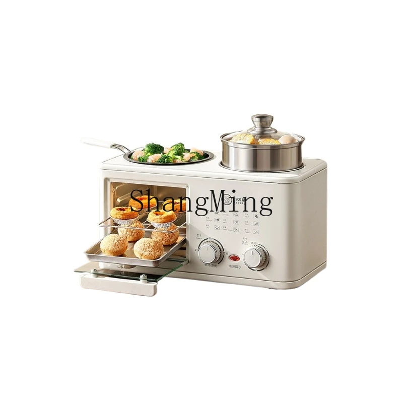 

ZYY Lazy 4-in-1 Breakfast Machine Household Multifunctional Fried Steak Small Oven