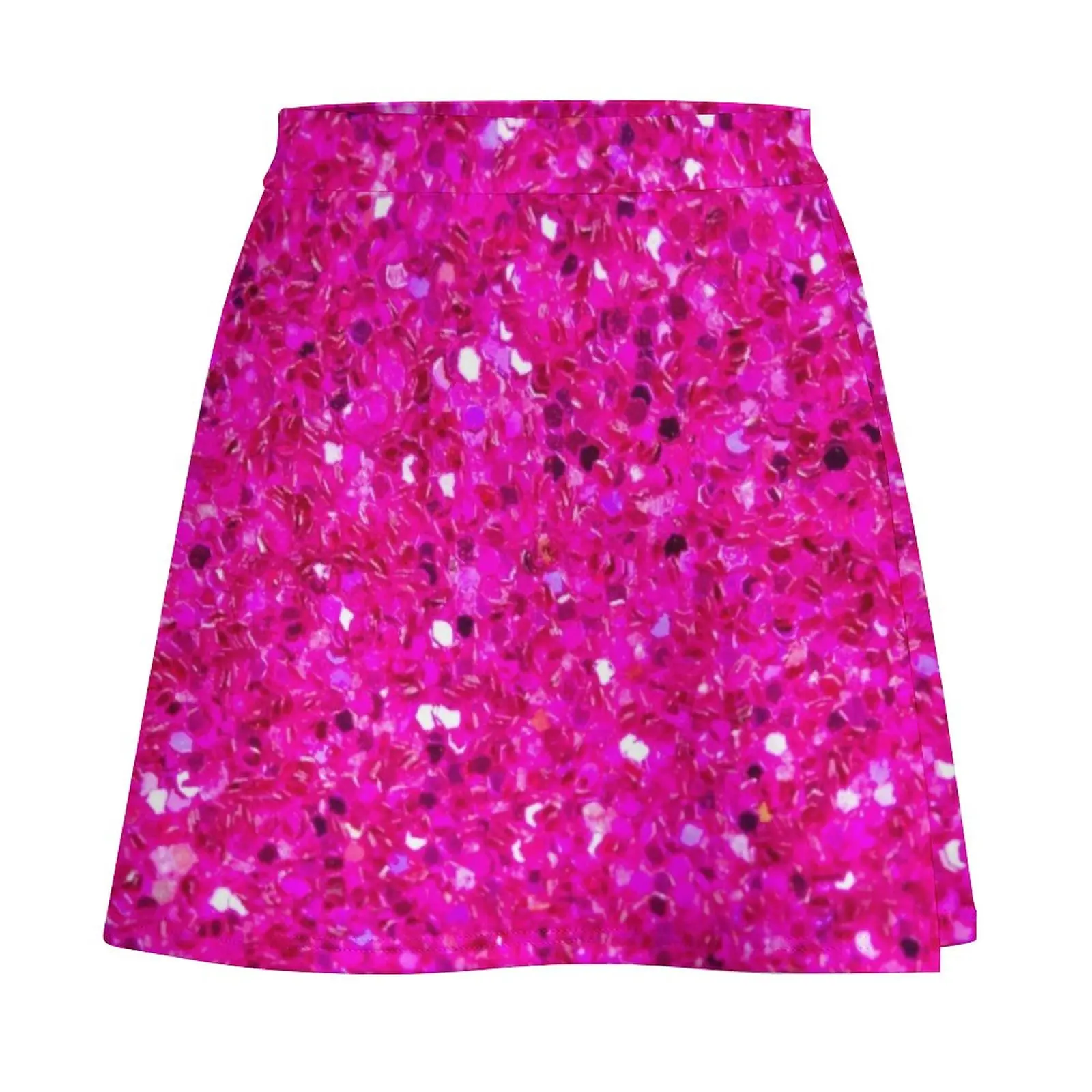 Fuchsia Pink Glitter Mini Skirt skirts for woman Korean skirts womens skirts Woman skirts