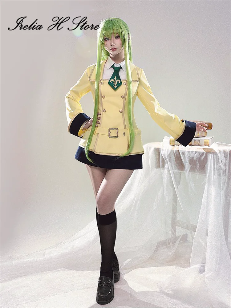 Irelia H Store C.C Cosplay Costume Anime C.C Milly Ashford School uniform JK Dress Halloween Costume