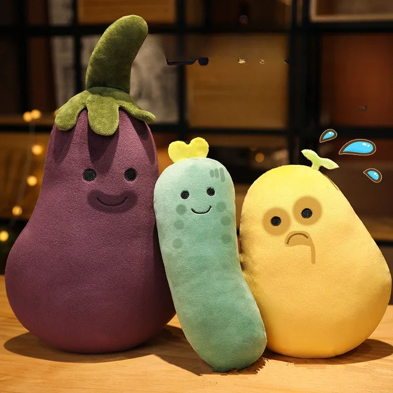 

25-50cm New Creative Eggplant and Potato Exquisite Soft Workmanship Doll Decoration Great Festival Gifts for Friends or Children