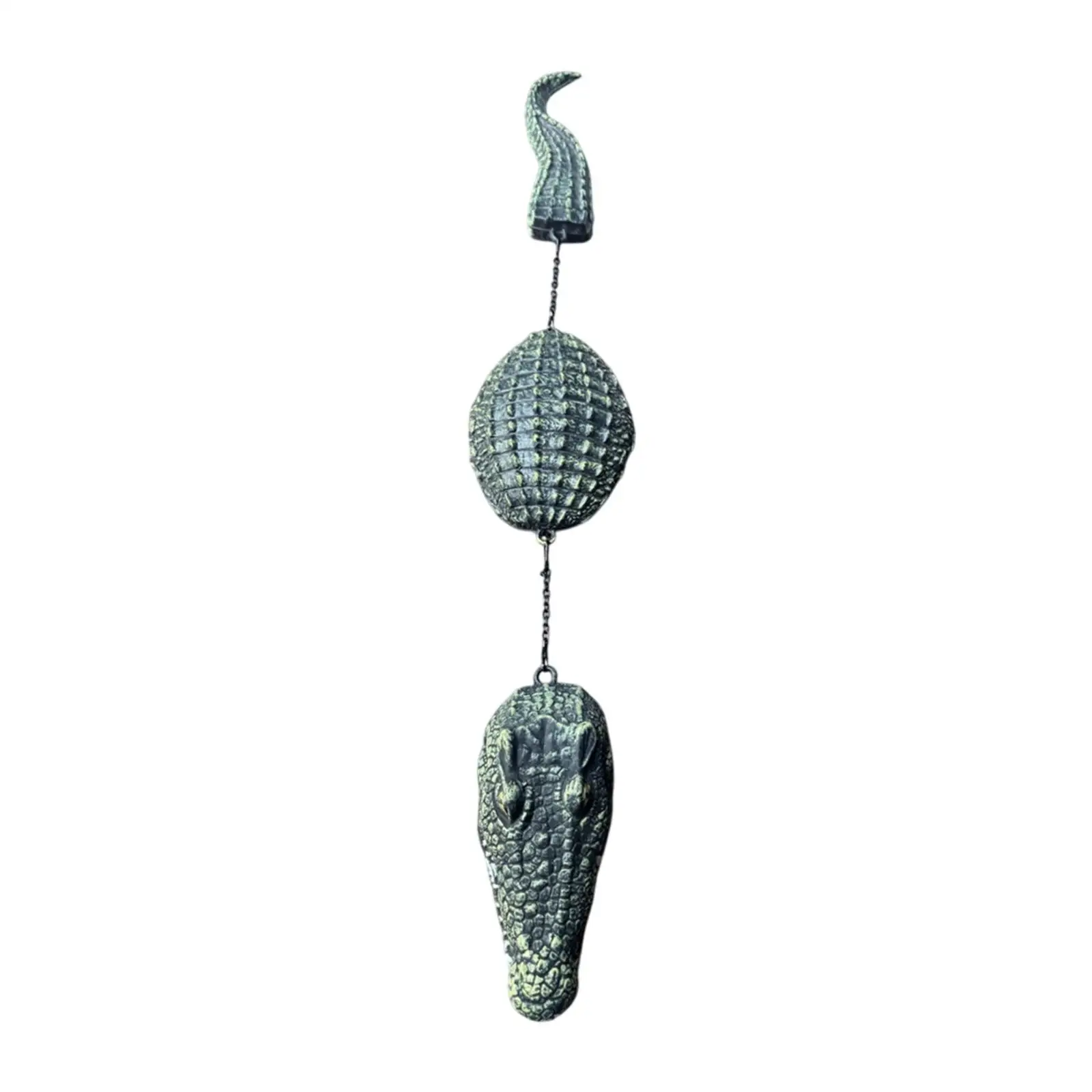 Pool Floating Crocodile Decoy Decorative Realistic Deterrent Ducks Three Section