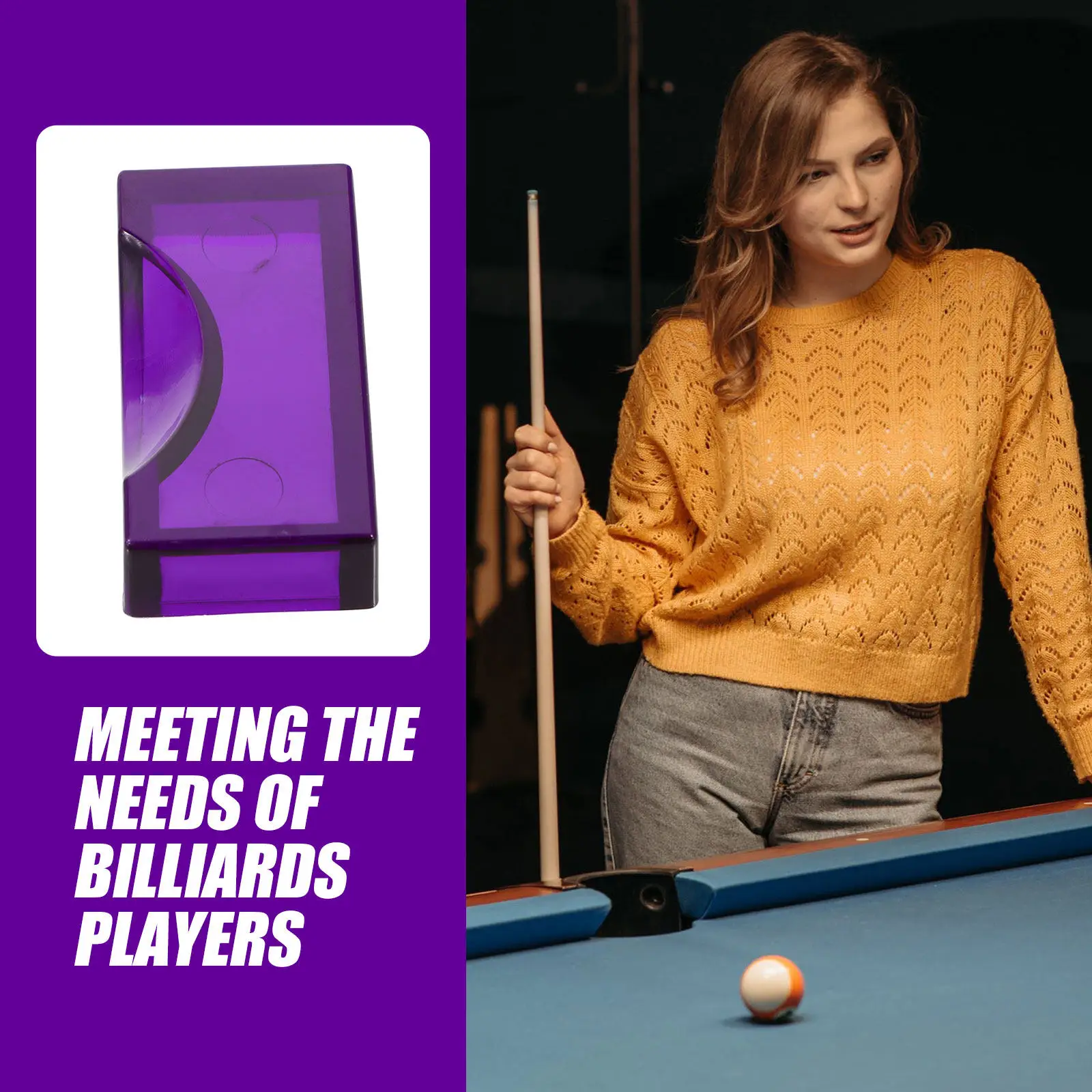 Billiard Cue Stand Accessories Stick Holder Fixed Clip Snooker Equipment Ball Position Marker