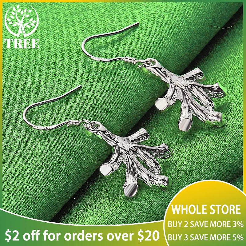 

ALITREE 925 Sterling Silver Trunk Drop Earrings For Women Party Engagement Wedding Classics Charm Jewelry Ladies Birthday Gifts