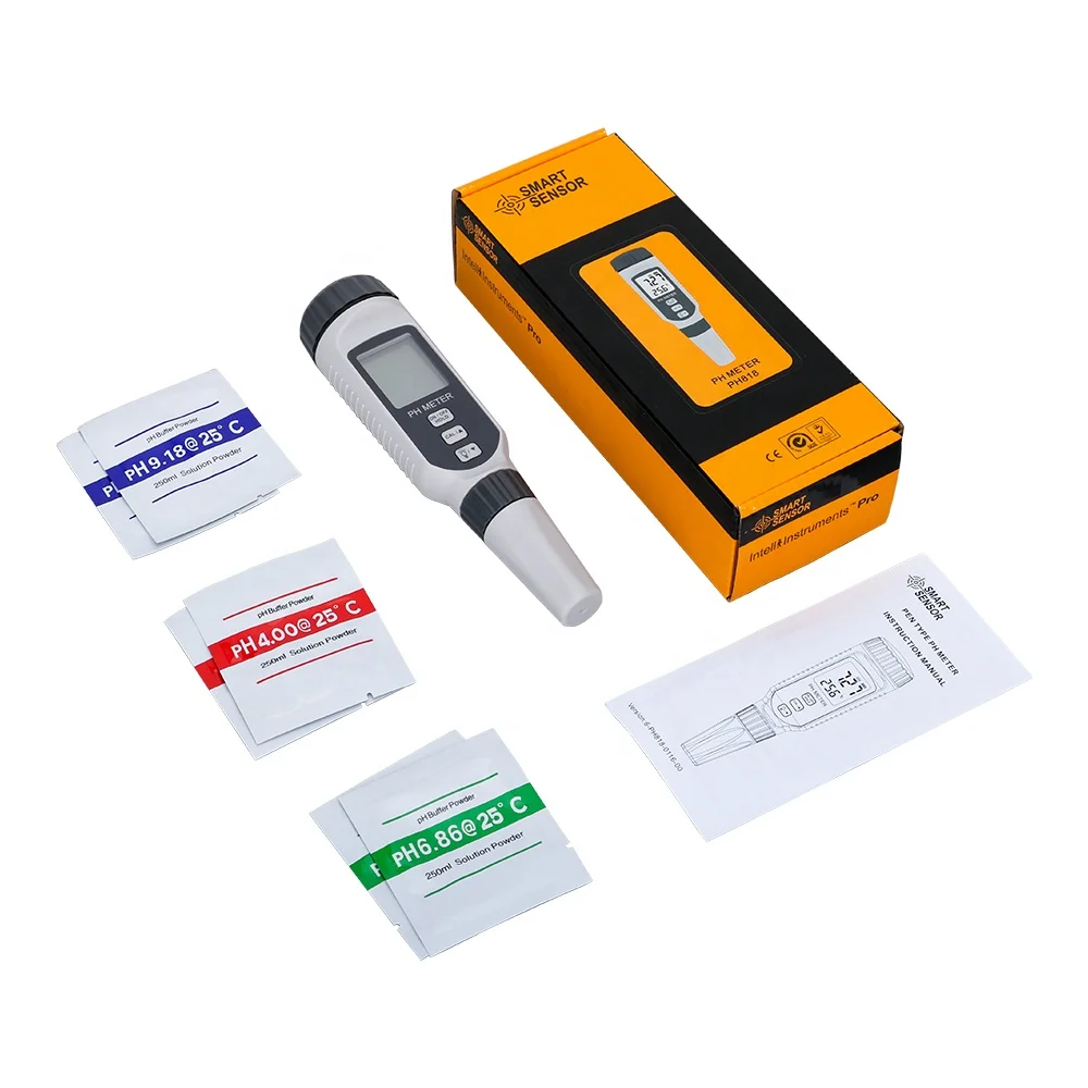 

Professional Portable PH Water Quality Tester Acidometer for Aquarium Acidimeter Water PH Acidity Meter PH818 Pen Type PH Meter