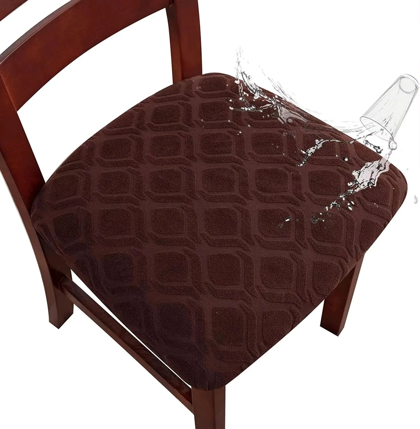 

waterproof chair seat covers Stretch Thick Jacquard With Good Elasticity Dust-proof Waterproof Oil-proof For Dining Room Living