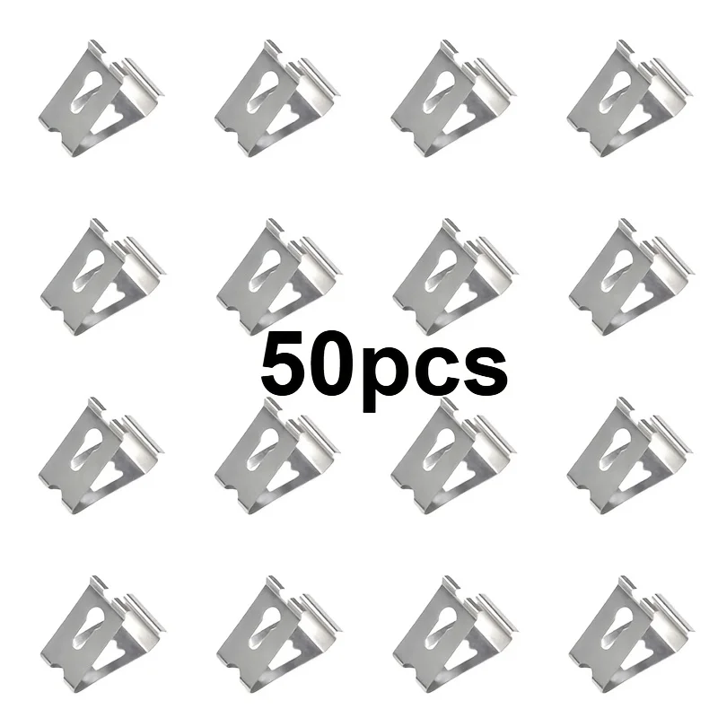 50pcs V Shape Spring Buckle Picture Photo Frame Metal Spring Turn Clip Hanger Photo Frame Hardware Accessories
