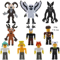 99 Nights in The Forest Deer Owl Goat Monster 3D Printing Set 10pcs Goat Deer Model Assembled PVC Children's Toys Plastic Doll