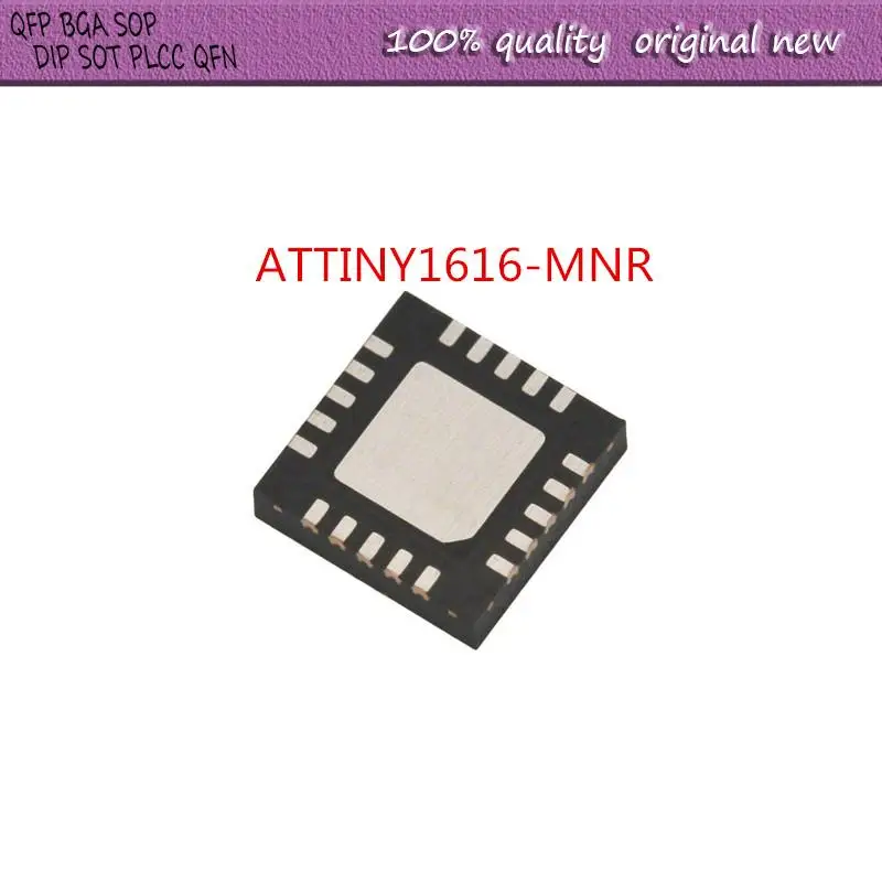 

НОВИНКА 5 ШТ./ПАРТИЯ ATTINY1616-MNR ATTINY1616 ATTINY1616-M 1616-MNR T1616-N QFN-20
