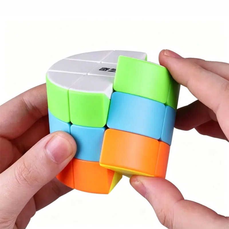 

QY Cylinder Speed Cube 3x3x3 Barrel Puzzles IQ Test Educational Toys Difficult Brain Teasers Creative Gifts for Kids Adults