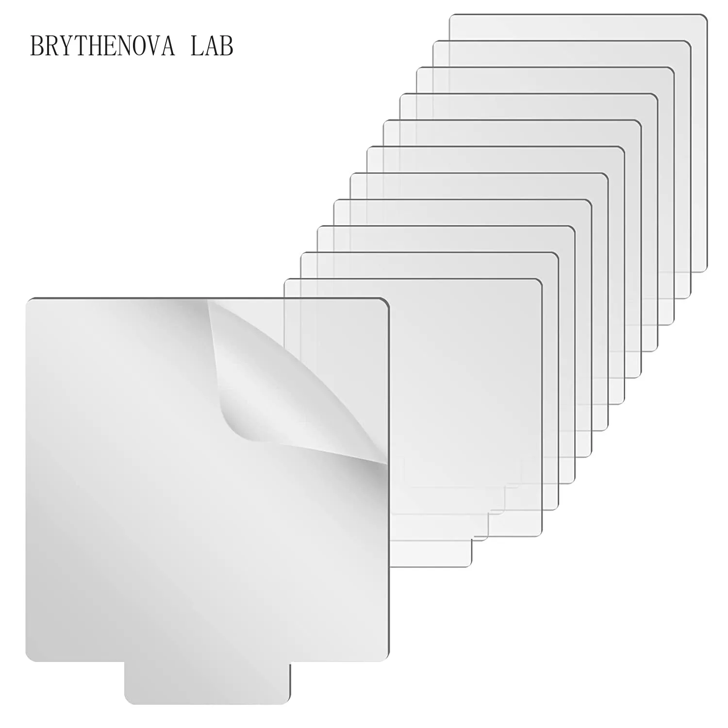 36PCS 6/12/24/ Acrylic Sheet for LED Light Base Clear Plexiglass Acrylic Square Sheet Panel Board Display Projects & Craft