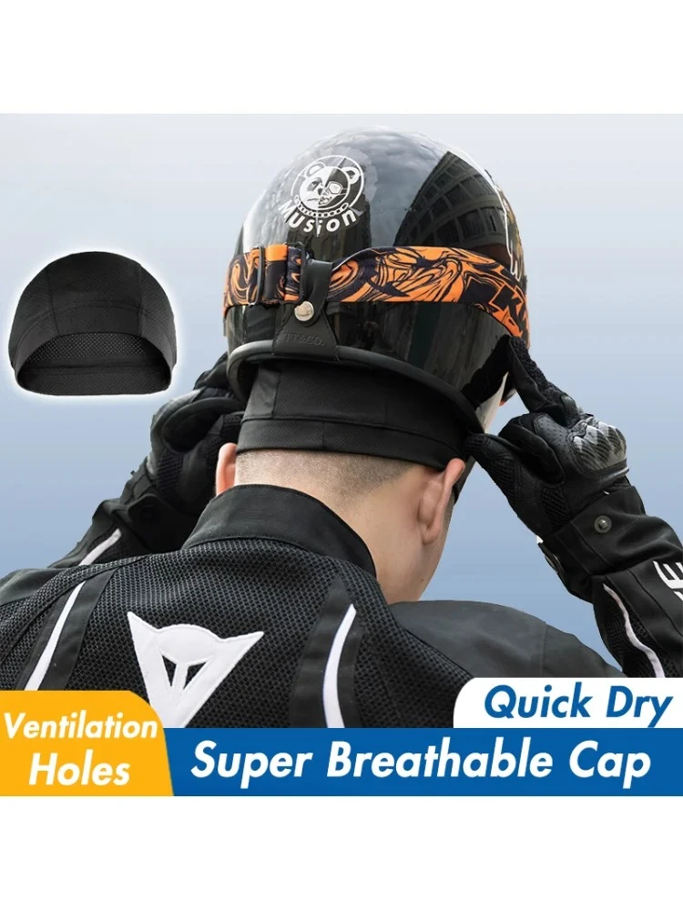 AliExpress NONE Mesh Helmet Liner Absorb Sweat Absorb Sweat Quick-Drying Running Sport  Cap for Biker