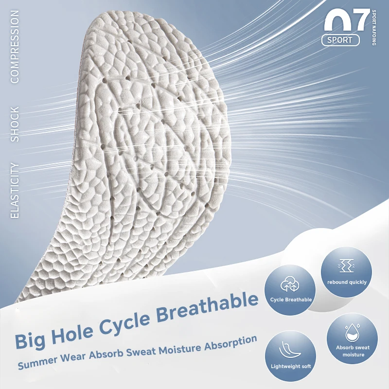 6 قطعة امتصاص الصدمات مريحة للتنفس الشيح مزيل العرق نعل قوس دعم اللاتكس لينة امتصاص العرق تشغيل قدم الرعاية