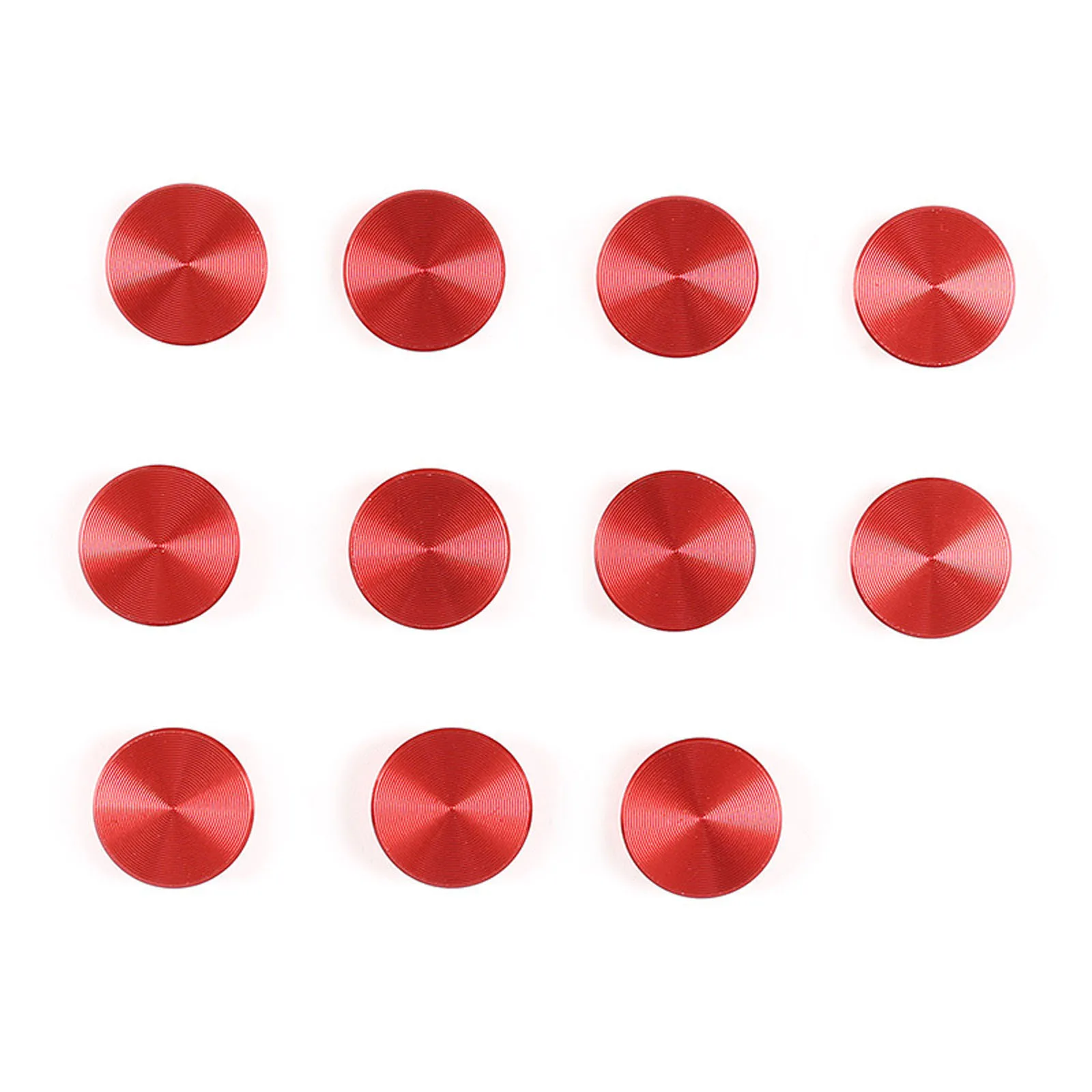 Red Car Door Screw Protection Cover Trim 11 PCS For Land Rover Defender 110 2020 2021 2022