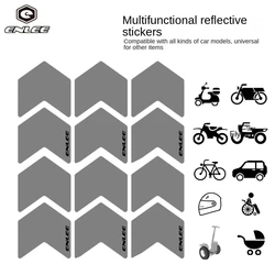 ENLEE 12pcs New Arrived Lightweight MTB Bicycle Wheel Rim Reflective Stickers Bike Rim Safety Reflector