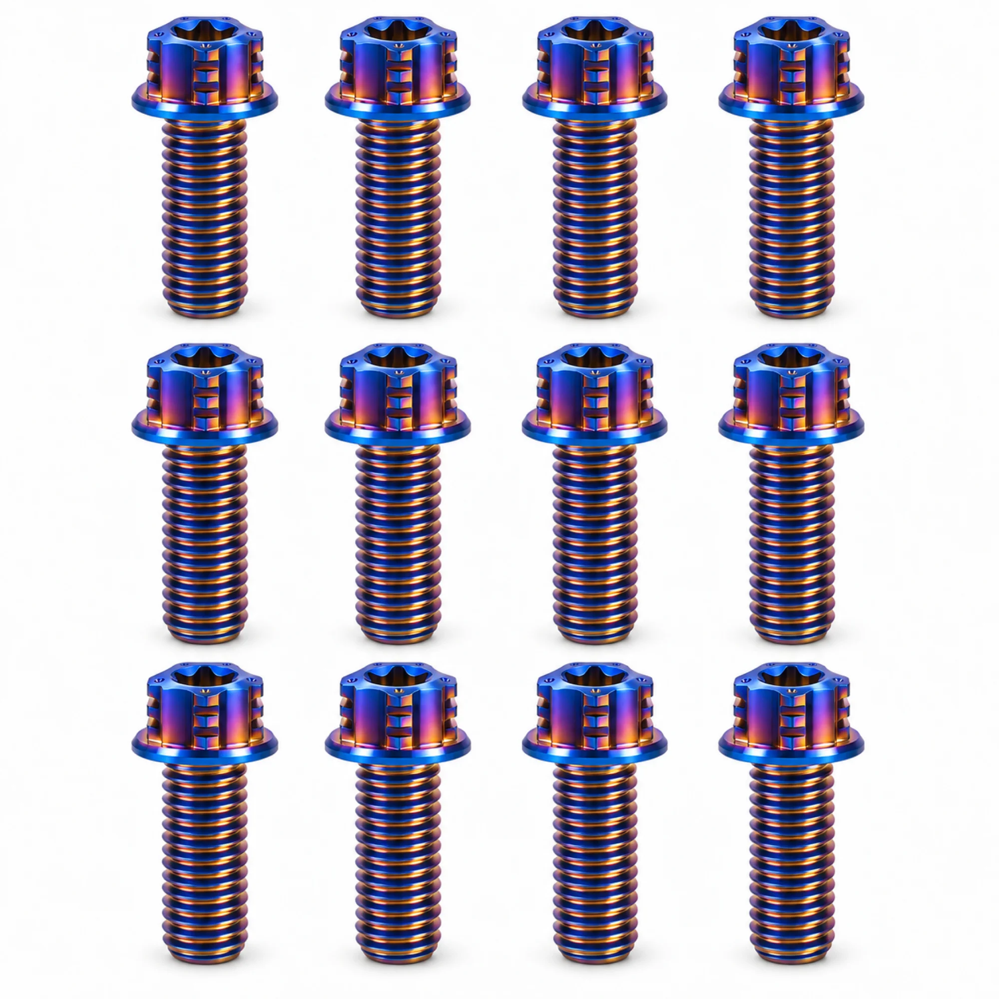 Motorcycle Titanium Bolts M8 20MM 4PCS Hex Head Screws CNC Upgrade Fairing Body Engine Fasteners