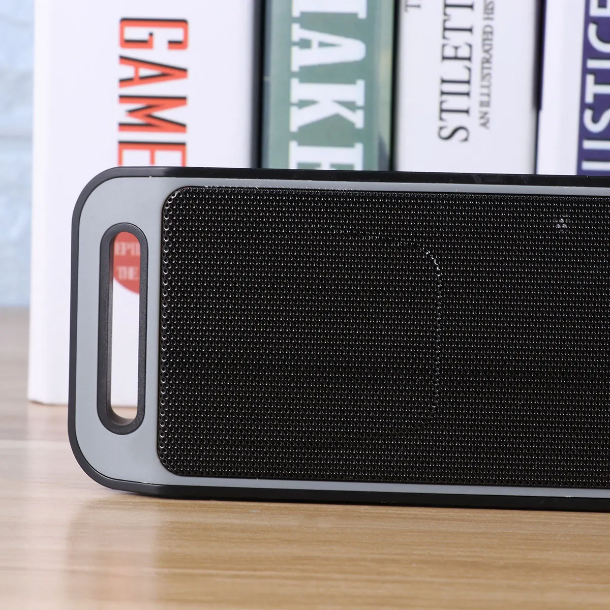 

Mini Portable Wireless Speaker Subwoofer Grey 4.0 Stereo Mp3 Radio Built-in Mic Lightweight Portable