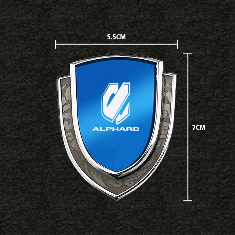 Car stickers 3D metal accsesories car accessory for toyota alphard vellfire