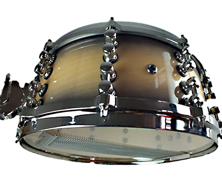 14 Inch 9-Layer Birch Wood Marching Snare Drum with Cowhide Heads