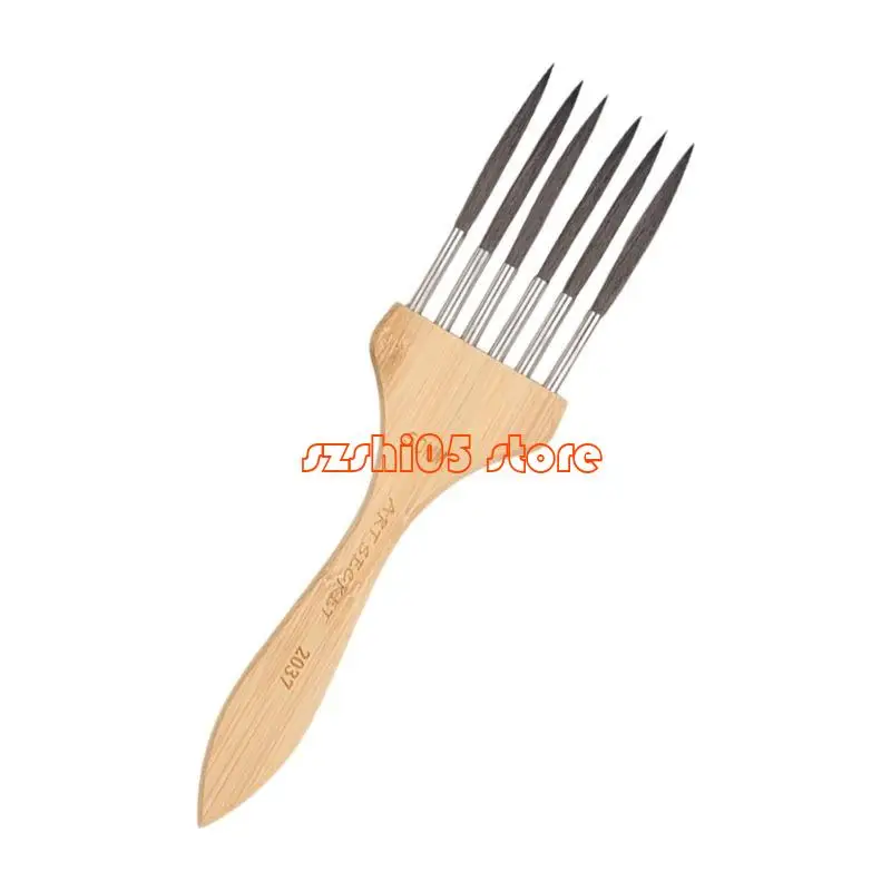 

781E Artist Brushes Nylon Hair Painting Brushes Multi-Tooth Watercolor Paint Brushes