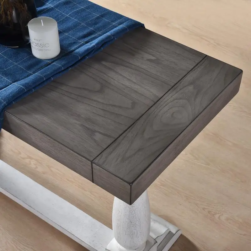 Gamba da tavolo con piedistallo da 30 pollici di altezza: design in fattoria e retrò per il soggiorno