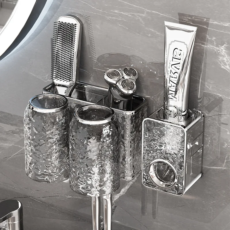 

Yimijia автоматический дозатор зубной пасты, коробка для хранения, настенный держатель для зубной пасты без сверления, соковыжималка для зубной пасты в ванной комнате, организация