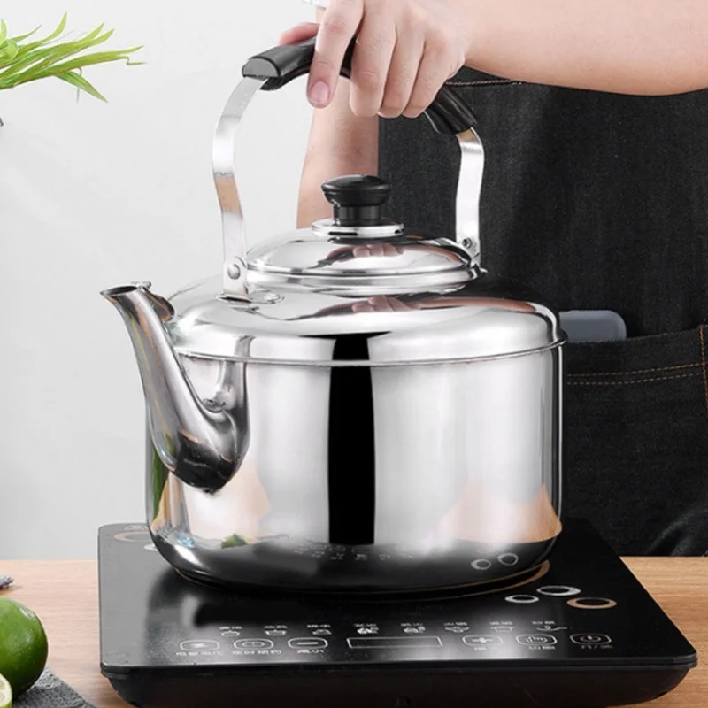 Tea Kettle 5.5L Large Capacity Anti Rust Stainless Steel Comfortable Grip Whistling Kettle For Gas Cooker Induction Cooker - view 6