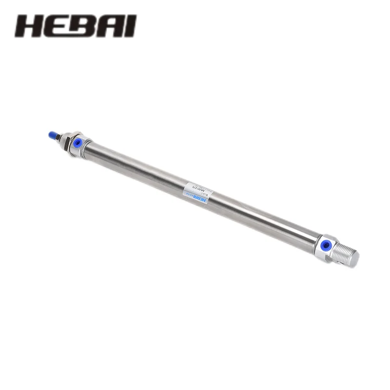 HEBAI Small Stainless Steel Mini Cylinder MI16 CD85N16 pneumatic cylinder MI/CD85N Bore 10 12 16 20 25mm Stroke 5-300mm