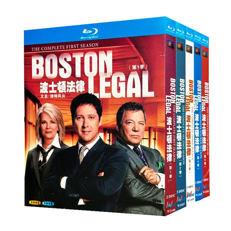 

Blu-ray Ultra HD TV Series Boston Legal Season 1 to 5 Box Set