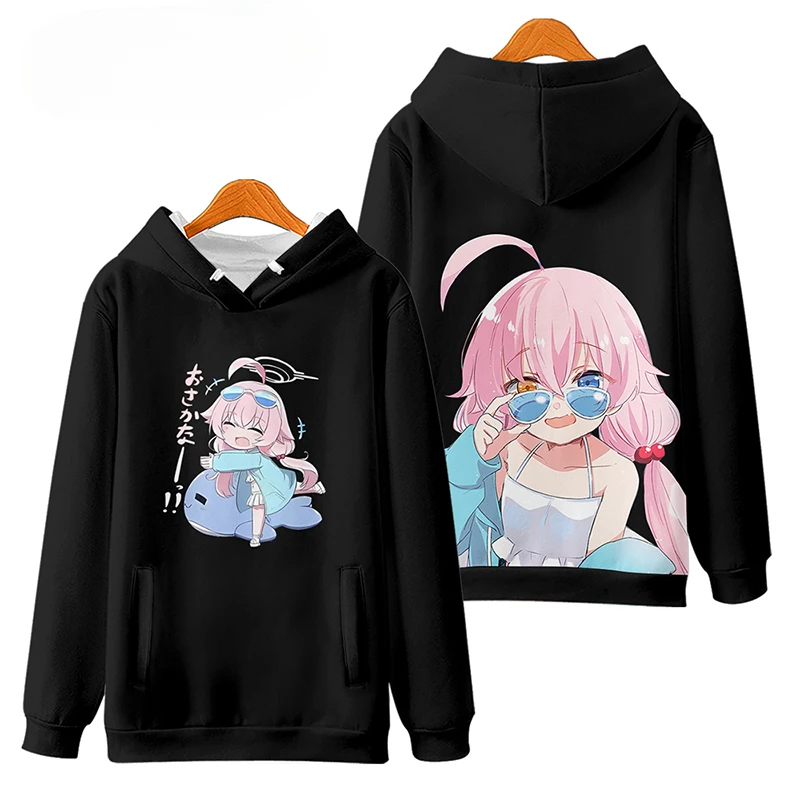 Anime Blue Archive Funny Hoodie Hip Hop Graphic Sweatshirts Unisex Streetwear Harajuku Tracksuit Oversized Clothes