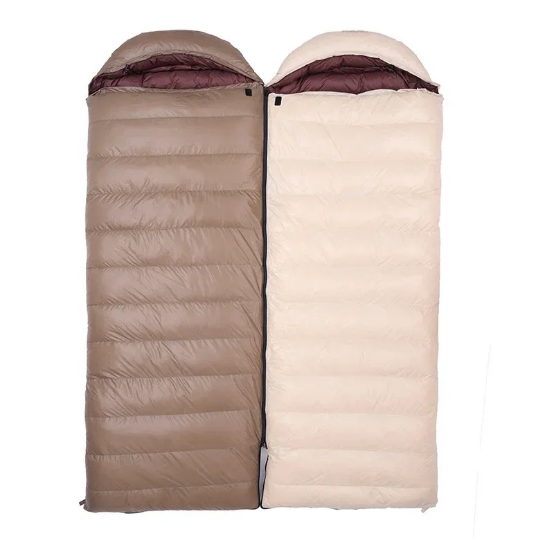 

Camping Down Adult Sleeping Bag Outdoor Winter Goose Down Cold Resistant Ultralight Coldproof Envelope Type