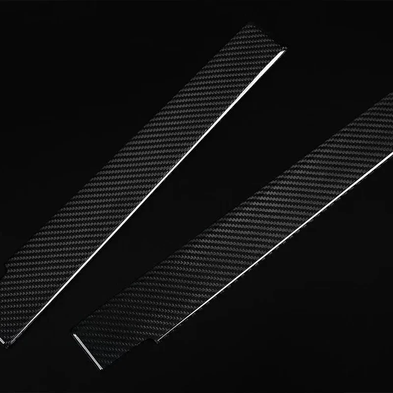 5pcs Automotive Carbon Fiber Rear Armrest Panel for Porsche Panamera 970 2010-2016 Standard Version