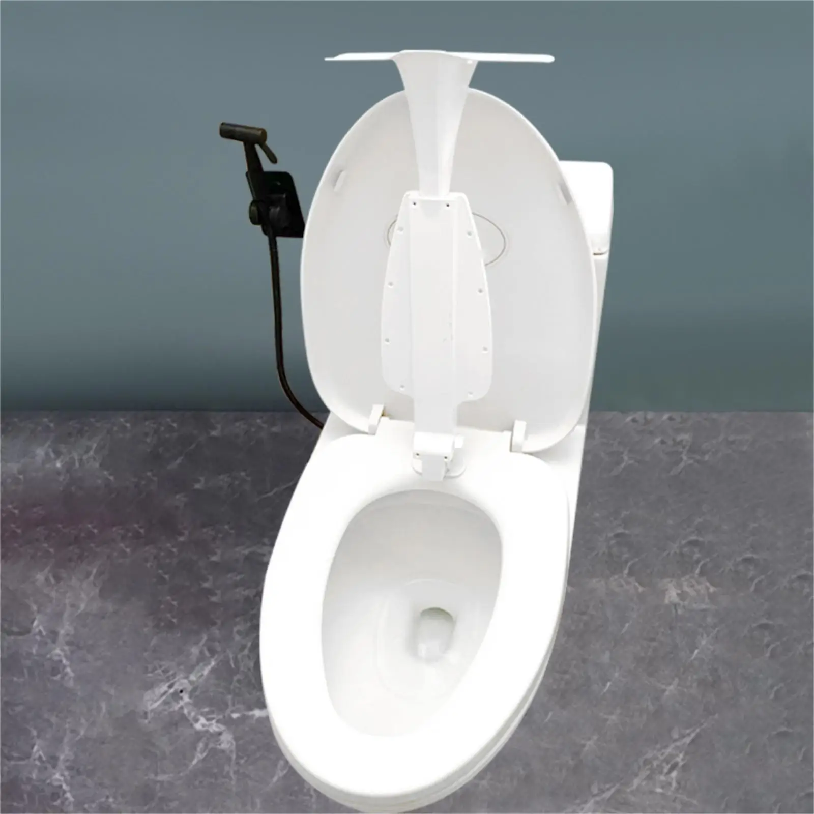 Toilet Anti Splash Urinal Attachment Wide Mouth Design Adjustable Positioning for Boys and Seniors