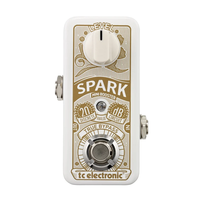 TC Electronic Spark Mini Booster Guitar Effect Pedal ultra-compact booster pedal with PrimeTime switching and all-analog design