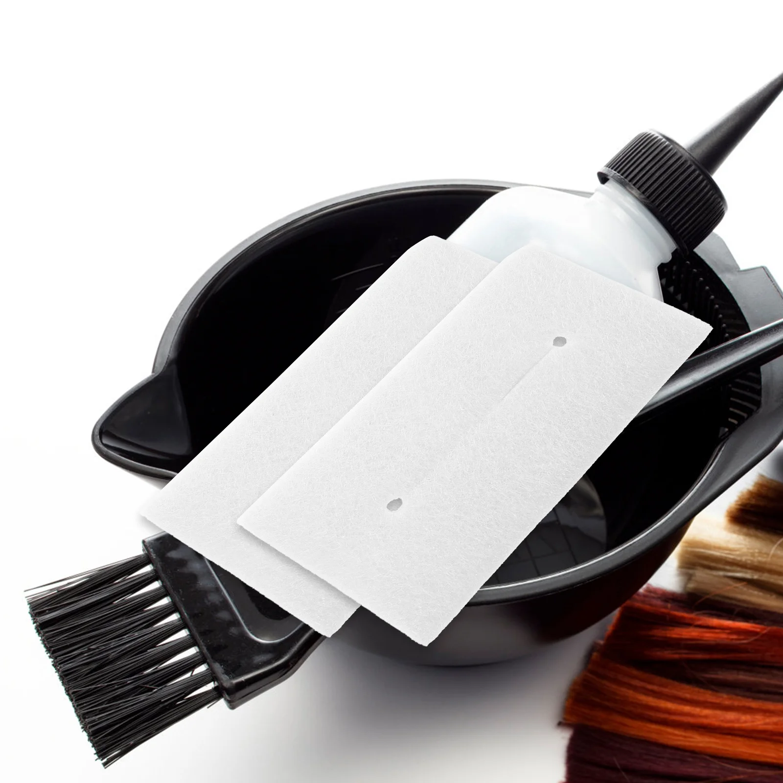 25pcs Heat Insulation Mats For Perm Rods Lightweight Hairdressing Pads Burn Protection Salon Home Use Perm Rods Insulation Pad