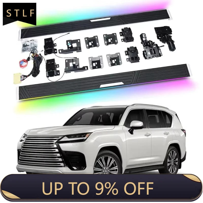 Electric Running Boards Automatic Power Side Step with Lighting for LX600 LX700 2022-2025 with Carry Bag