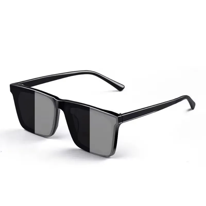 Retro Big Square Frame Sunglasses Women Brand Designer Black Cool Men Sun Glasses UV400 Shades Protection Eyeglasses Goggles