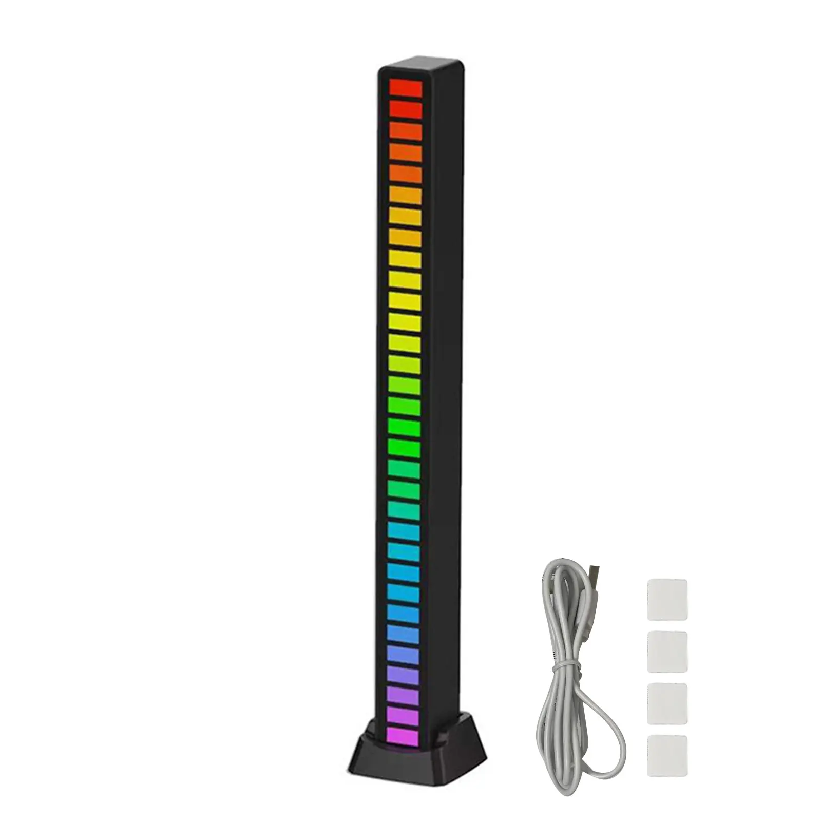 Carro novidade festa decoração de casa romântico data ritmo base sensível adesivo controle som rgb ambiente desktop barra luz led jogos